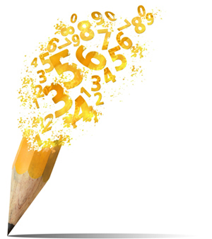 Numbers in a pencil